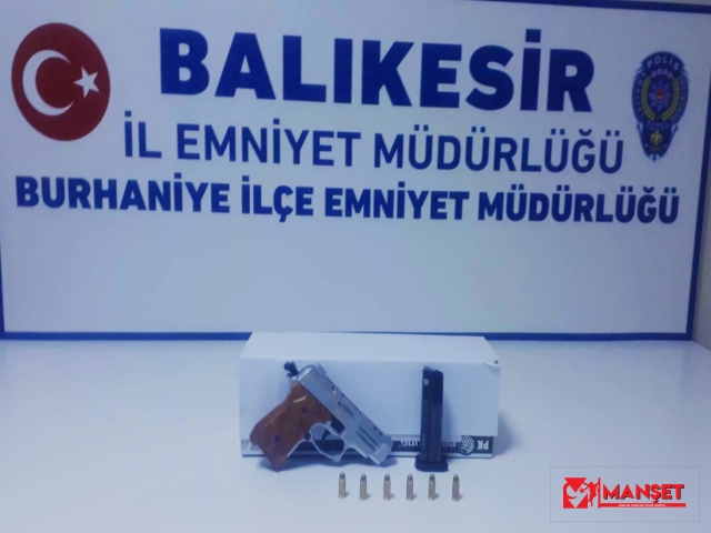 BALIKESİR'DE 6 SİLAH ELE GEÇİRİLDİ