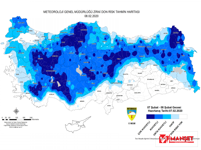 ZİRAİ DON HADİSESİ BEKLENİYOR!