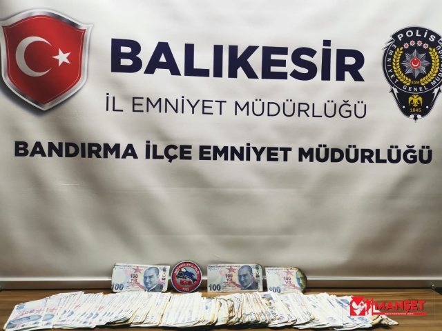 Balıkesir'de sahte para operasyonu