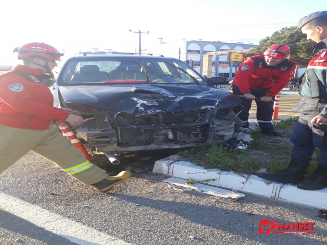 Edremit'te trafik kazası: 4 yaralı