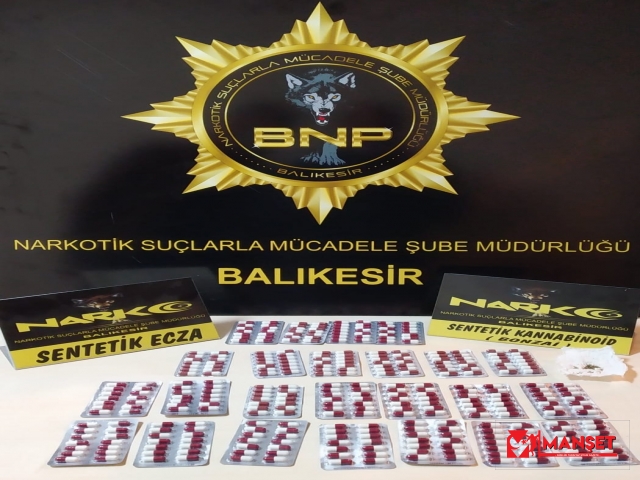 Balıkesir polisinden uyuşturucu operasyonu