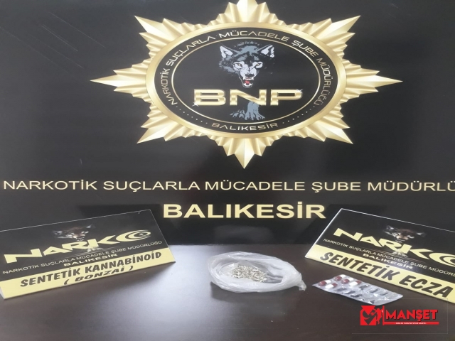 Balıkesir polisinden uyuşturucu operasyonu