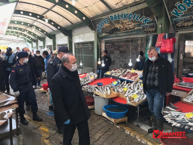 Kaymakam Öner, Pazar denetledi