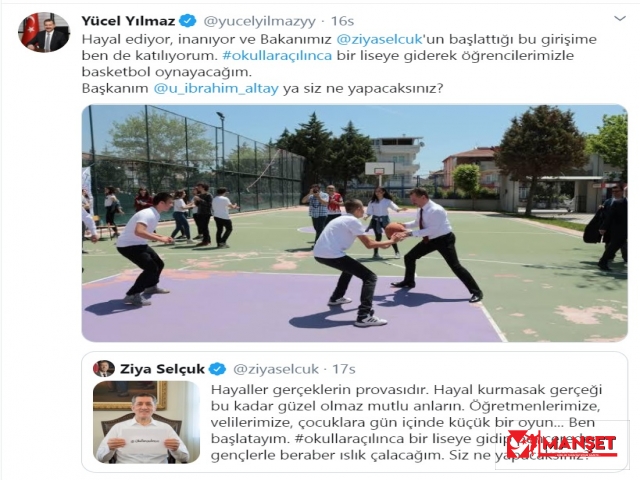 ÖĞRENCİLERE BASKETBOL SÖZÜ