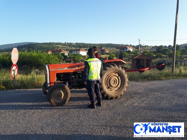 Jandarma zirai araçları denetledi