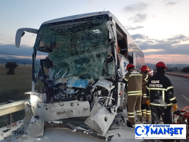 Yolcu otobüsü kamyona arkadan çarptı: 2 ölü, 18 yaralı