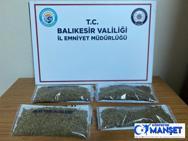 Balıkesir'de uyuşturucu operasyonunda 5 şüpheli yakalandı