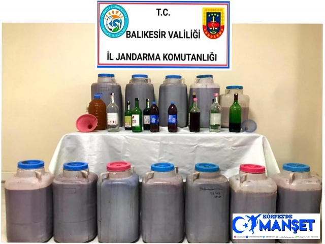 310 litre kaçak içki yakalandı