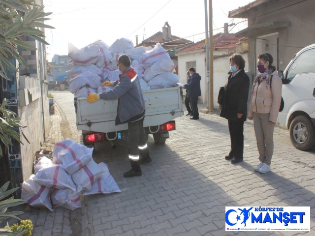 Burhaniye’de 10 bin çuval yakacak dağıtılıyor