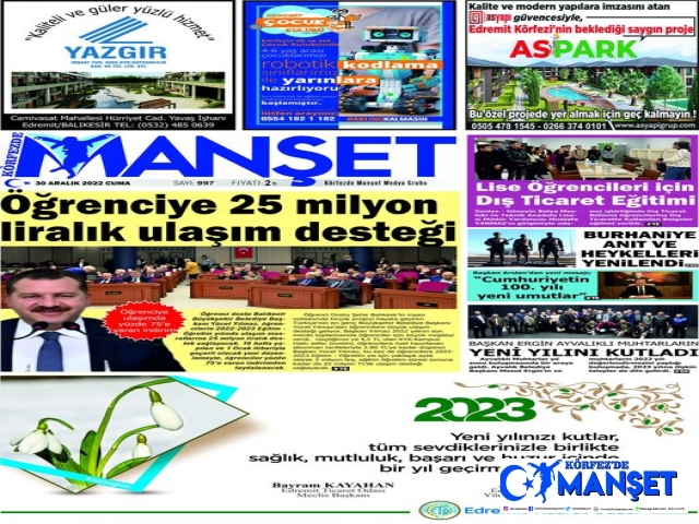 30 ARALIK 2022-CUMA