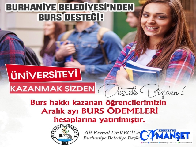 BURHANİYE BELEDİYESİ BURS ÖDEMELERİ YAPILDI