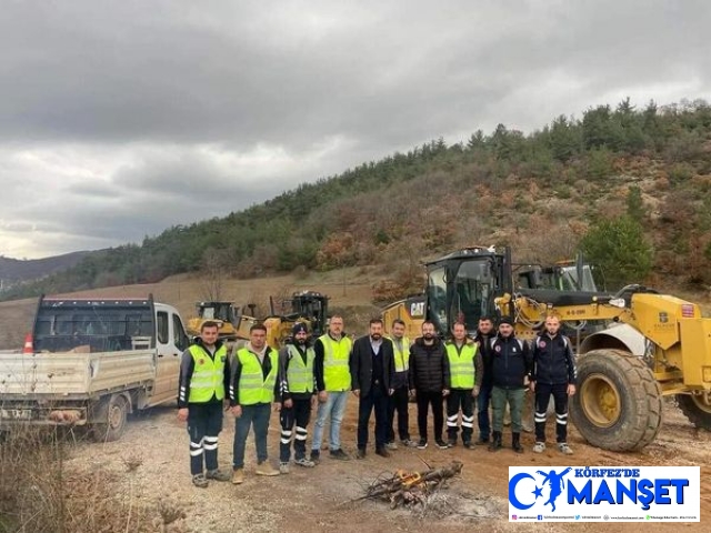 Sındırgı-Yaylabayır asfalt yol çalışmaları