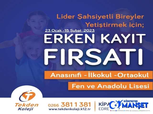 ERKEN KAYIT FIRSATI SİZLERİ BEKLİYOR!