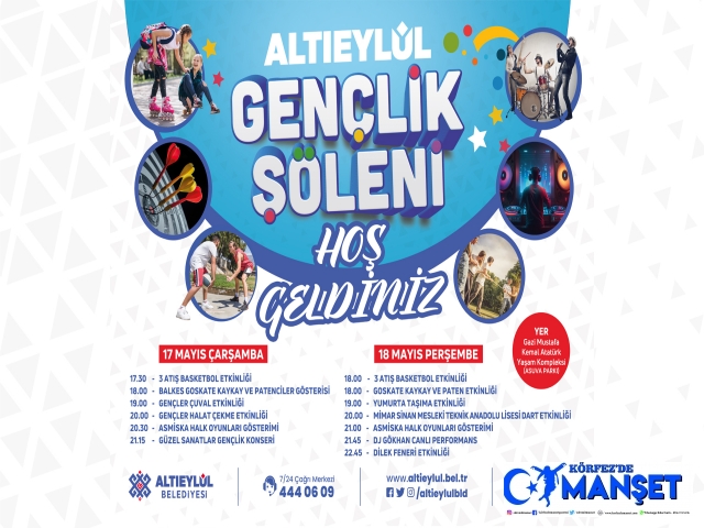 ALTIEYLÜL’DEN GENÇLİK FESTİVALİ