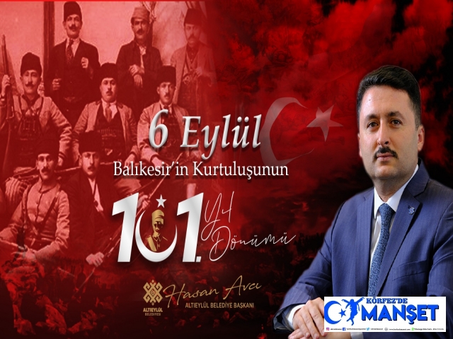 Kurtuluşun 101. Yılını gururla ve coşkuyla kutluyoruz