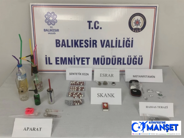 BALIKESİR SINDIRGI'DA UYUŞTURUCU OPERASYONU