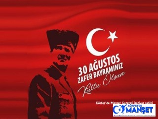 30 Ağustos Zafer Bayramımız kutlu olsun.