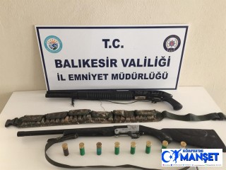 Balıkesir polisinden silah operasyonu