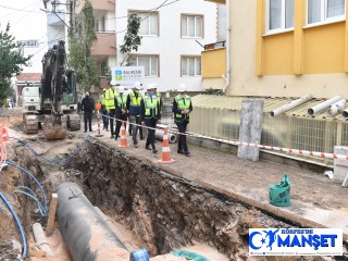 Balıkesir'de içme suyu hattında çalışmalar hızla ilerliyor