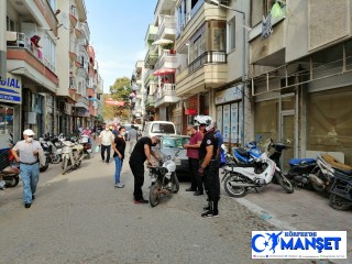 Polisten kaçan motosiklet sürücüsü kaza yaptı