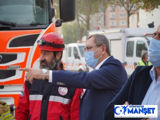 Ayvalık Belediye Başkanı Ergin İzmir’de depremzedelerle buluştu