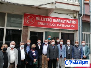 Erdek MHP’ye "Hayırlı olsun" ziyareti