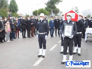 Susurluk'ta görevi başında şehit olan polis memuruna tören