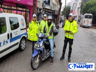 BURHANİYE'DE EMNİYET MÜDÜRLÜĞÜNDEN DENETİM