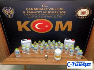 Çanakkale'de 'sahte alkol' operasyonu: 2 gözaltı