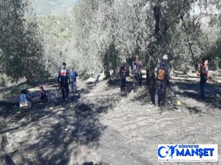 Balıkesir'de jandarma komanda ve motorlu timler zeytinler için devriyede