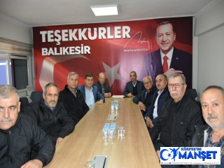 ALTIEYLÜL MAHALLE MUHTARLARINDAN AK PARTİ İL BAŞKANI MEHMET AYDEMİR’E ZİYARET