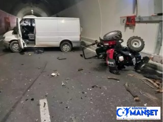 Çanakkale’de T3 tünelinde trafik kazası: 2 yaralı